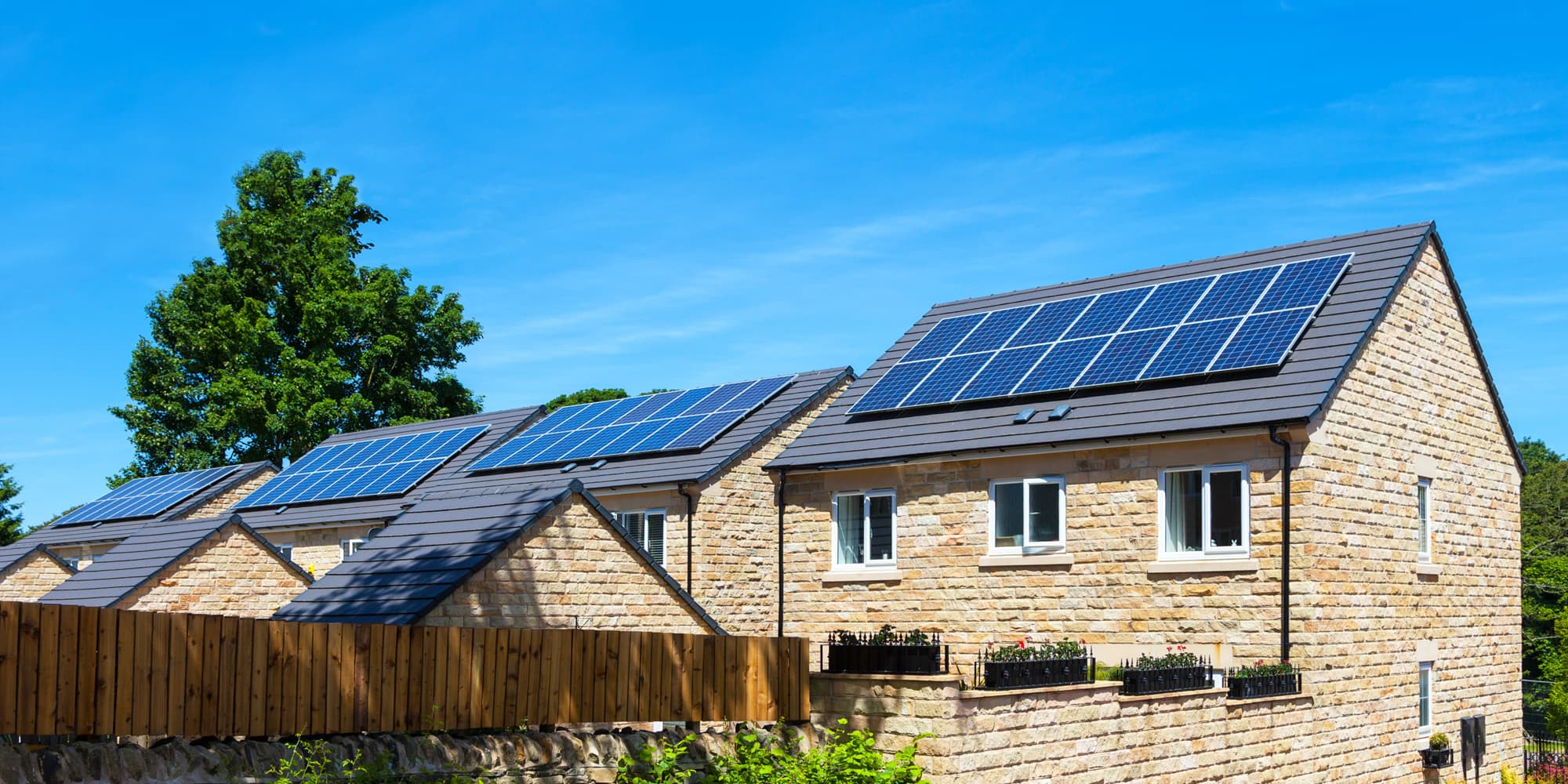 solar panel on roof